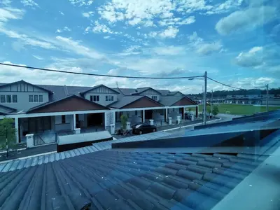 a view from the roof of a house at LYNN HOMESTAY SERI ISKANDAR in Seri Iskandar