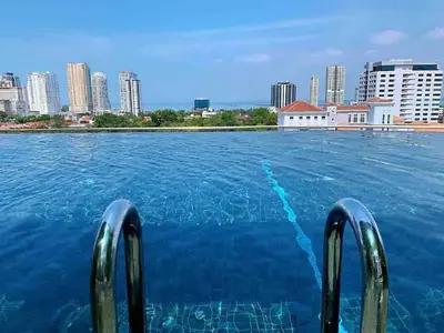 a view of the city from the water at Tropicana 218 Macalister Water Purifier High Floor in George Town