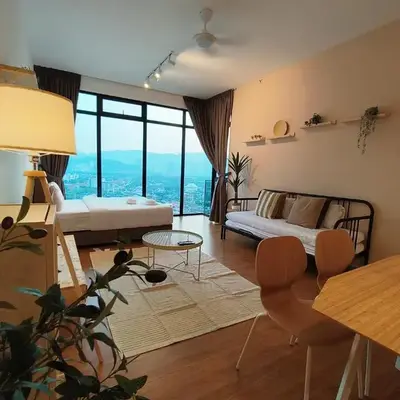 New Georgetown Modern City View 2BR Homestay for 10pax 无敌美景两房民宿 Beacon Executive Suite