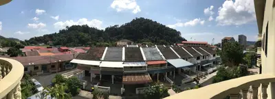 a view of a building with a stadium at Pangkor Coralbay Resort Room 208 apartment in Pangkor