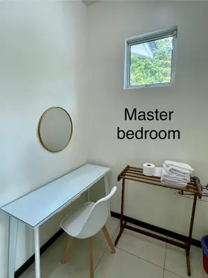 a dressing room with a desk and a mirror at LOW SEASON PROMOTION! Mountainview Corner Lot 10 pax in Ipoh