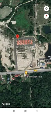 a map of a road with a red heart at Malim Nawar holiday house in Malim Nawar
