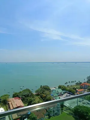 a view of a city and the ocean from a building at Mansion One 3 Bedroom SEAVIEW Gurney Georgetown 1-13Pax in George Town