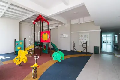a room with a play area with a playground at Deluxe & Feel Like a Home 2, 3-6pax, Netflix, Georgetown in Jelutong