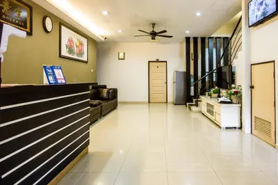 a corridor of a hospital with a lobby at Value Inn Homestay in Butterworth