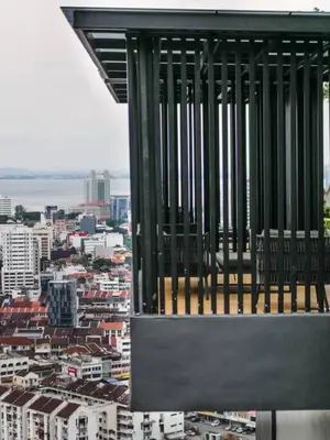 a view of a city from a building at BEACON LeNa #Seaview#RoofTopPool#6pax#Georgetown in George Town