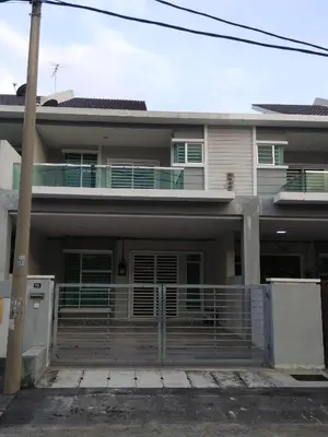 a house with a gate in front of it at Fong's Ipoh SImpang Pulai Homestay in Ipoh