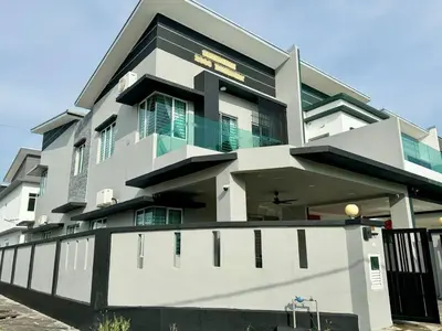 a large building with a fence in front of it at Sekinchan 2008 Home：Karaoke/BBQ in Sekincan