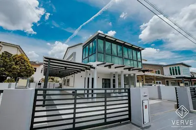 a house with a gate in front of it at Ipoh Mansion House 21 by Verve (14pax) EECH74 in Ipoh