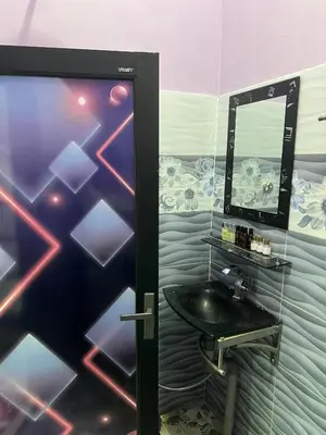 a bathroom with a sink and a mirror at Homestay Salak 756 at Sungai Siput Kuala Kangsar for Islamic Guest Only in Sungai Siput