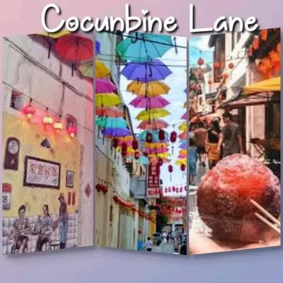 a picture of a street with colorful umbrellas at Homestay Ibu(Muslim sahaja) in Ipoh
