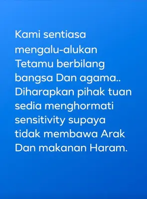 a screenshot of a cell phone with the words kami seneca mexican at Rumah Singgah in Pantai Remis
