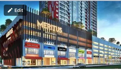 a rendering of a large building with a sign on it at D Naurah Meritus Guesthouse in Perai