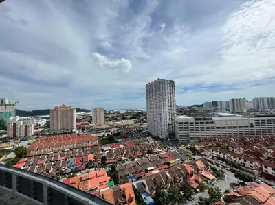 a view of a city with tall buildings at NEW 6 PAX SUITE near USM and SPICE ARENA and AIRPORT in Bayan Lepas