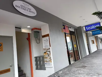a building with a sign that reads thank you for your patronage at Only You Boutique Hotel Centrum Cameron Highlands in Brinchang