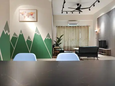 a conference room with a table and chairs at Pavilionvillie M1T11 by irainbow in Simpang Pulai