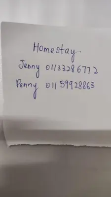 a piece of paper with handwriting on it at Gopeng Serumah Holiday House in Gopeng