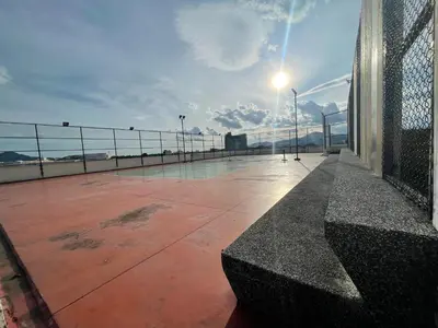 a balcony of a building with a view of the ocean at Spacious Family Staycation 3BR at Ipoh Uptown in Ipoh
