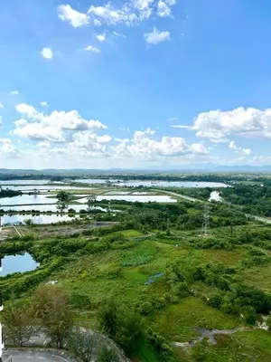 an aerial view of a river and fields at High floor Mountain view Kampar in Kampar