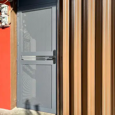 a door to a building with a glass door at Pertak Siring at Kuala Kubu Bharu in Kuala Kubu Baharu