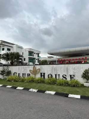 a sign that says out of the forest in front of a building at Ulike~home stay~Setia residen~4room in Kampong Selamat