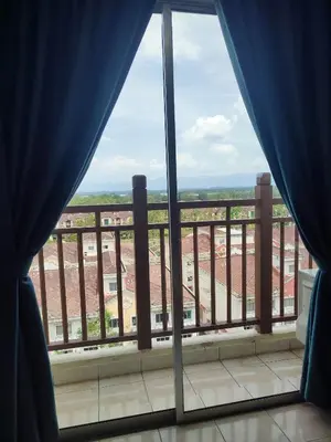 a view from a window of a balcony at Sofea Inn Bukit Merah - Suria A7727 in Kampong Selemat