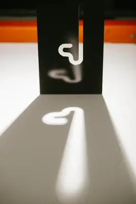 a close up of a letter j on a machine at Kangsar Inn 73 in George Town