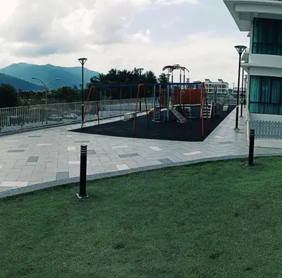 a playground in a building with at Barakah Homestay @ Meru Casa Kayangan in Ipoh
