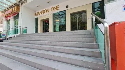 a set of stairs in front of a building at Rooms at Mansion One, Shared Apartment Only in George Town