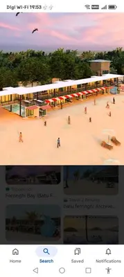 a rendering of a building with people walking around it at Have a pleasant stay with Bayu Emas Homestay in Batu Ferringhi