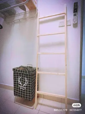 a ladder and a trash can in a room at Nordic Home Falim 31 Astro in Ipoh