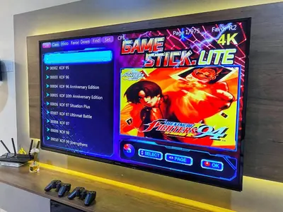 a tv screen with a game stick life on it at Comfy Suite Manhattan Ipoh PoolView Waterpark Free Netflix&Game in Ipoh